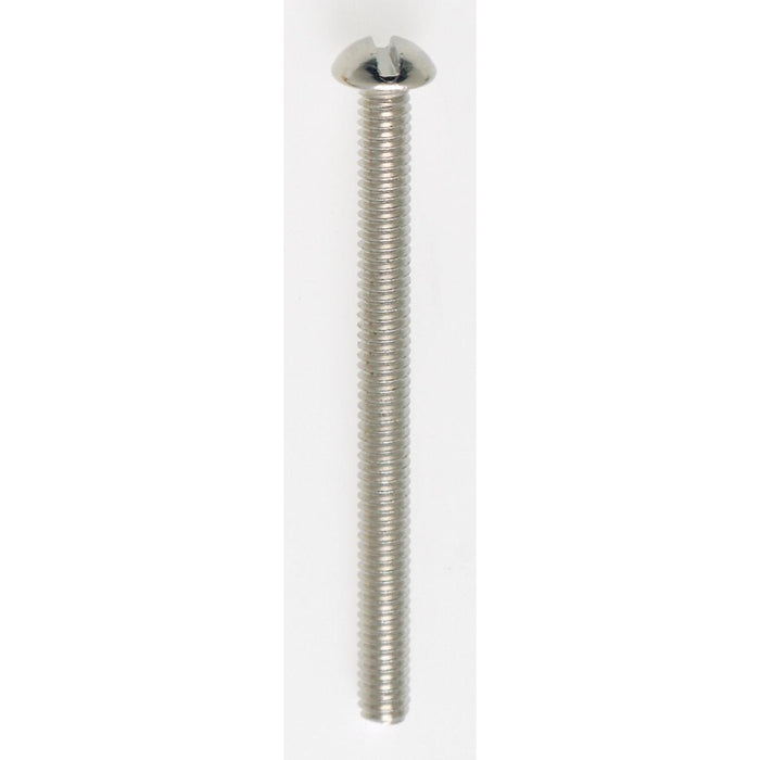 Satco - 90-029 - Round Head Slotted Machine Screw - Nickel Plated