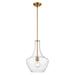 DVI Lighting - DVP25810BR-CL - One Light Pendant - St. Julian - Brass with Clear Glass