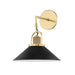 Hudson Valley - 2601-AGB/BK - One Light Wall Sconce - Syosset - Aged Brass/Black