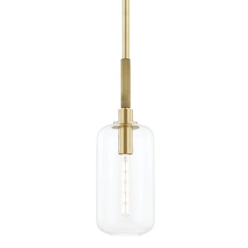 Hudson Valley - 6908-AGB - One Light Pendant - Lenox Hill - Aged Brass