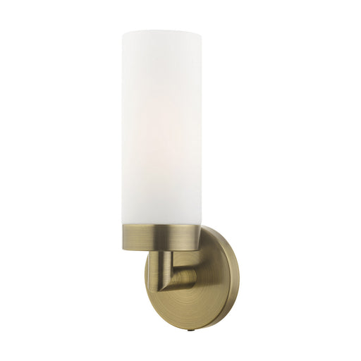 Livex Lighting - 15071-01 - One Light Wall Sconce - Aero - Antique Brass
