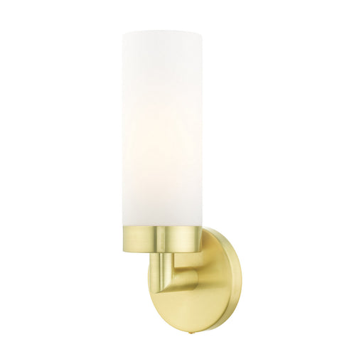 Livex Lighting - 15071-12 - One Light Wall Sconce - Aero - Satin Brass