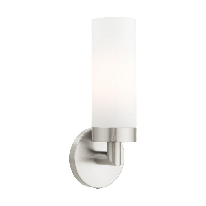 Livex Lighting - 15071-91 - One Light Wall Sconce - Aero - Brushed Nickel