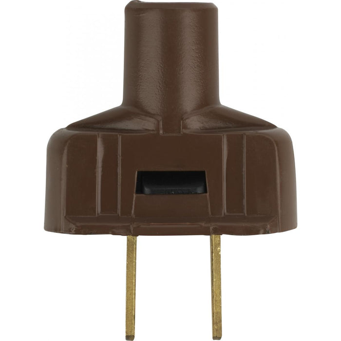 Satco - 90-1114 - Plug With Terminal Screws - Brown