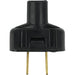 Satco - 90-1116 - Plug With Terminal Screws - Black