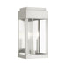 Livex Lighting - 21235-91 - Two Light Outdoor Wall Lantern - York - Brushed Nickel