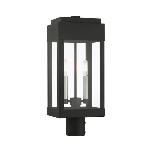 Livex Lighting - 21236-04 - Two Light Outdoor Post Top Lantern - York - Black