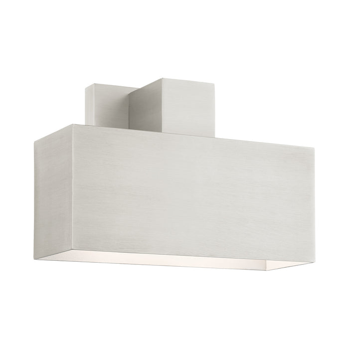 Livex Lighting - 22423-91 - One Light Outdoor Wall Sconce - Lynx - Brushed Nickel