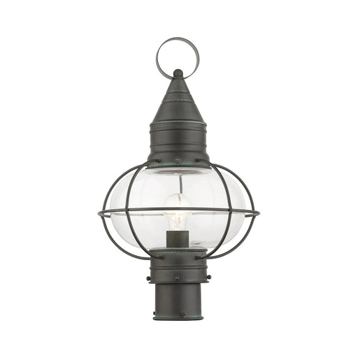 Livex Lighting - 26905-61 - One Light Outdoor Post Top Lantern - Newburyport - Charcoal
