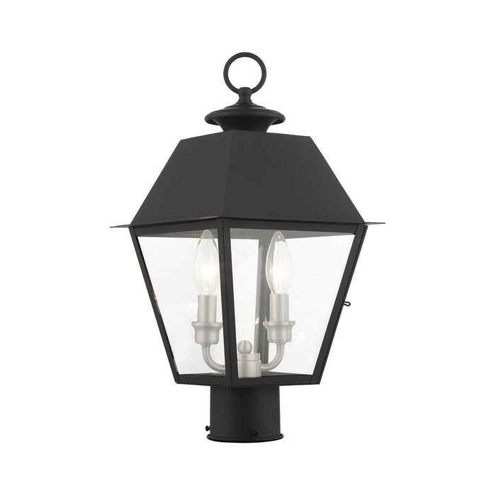 Livex Lighting - 27216-04 - Two Light Outdoor Post Top Lantern - Mansfield - Black