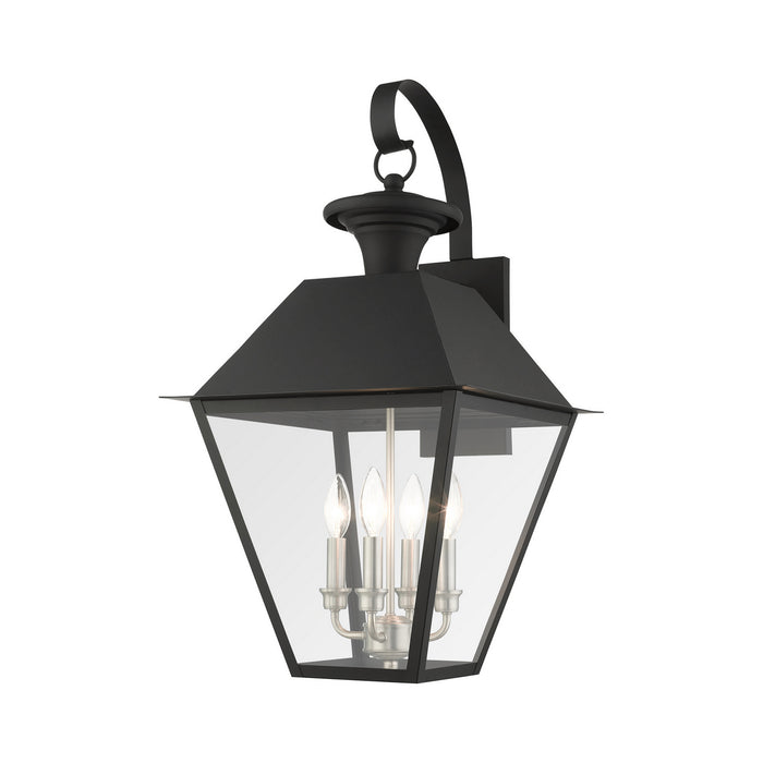 Livex Lighting - 27222-04 - Four Light Outdoor Wall Lantern - Mansfield - Black