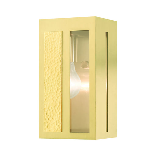Livex Lighting - 27411-12 - One Light Outdoor Wall Lantern - Lafayette - Satin Brass