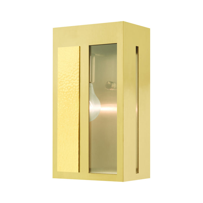 Livex Lighting - 27412-12 - One Light Outdoor Wall Lantern - Lafayette - Satin Brass