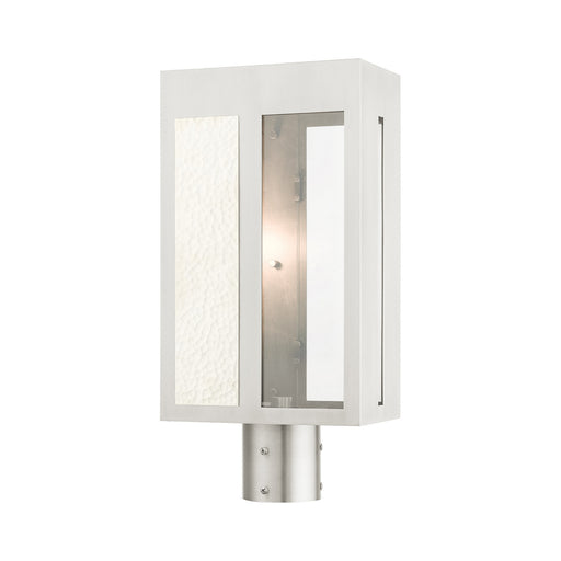 Livex Lighting - 27416-91 - One Light Outdoor Post Top Lantern - Lafayette - Brushed Nickel