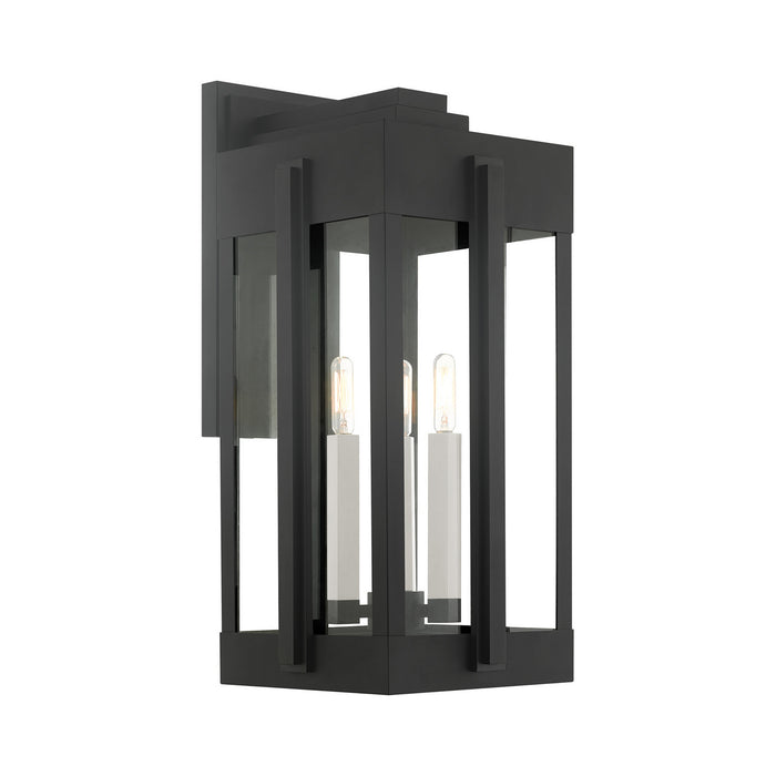 Livex Lighting - 27715-04 - Three Light Outdoor Wall Lantern - Lexington - Black