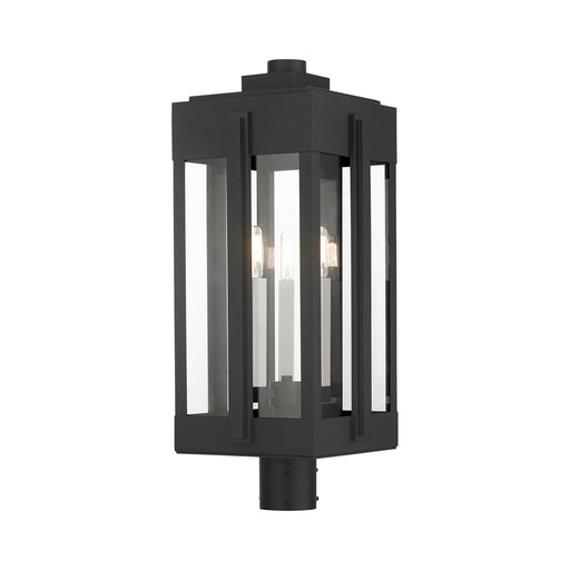 Livex Lighting - 27717-04 - Three Light Outdoor Post Top Lantern - Lexington - Black
