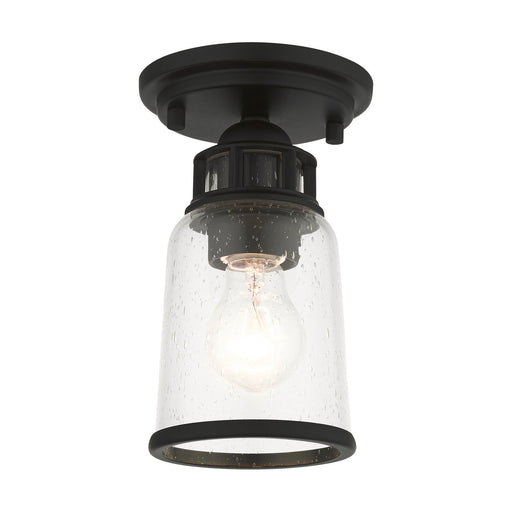 Livex Lighting - 45501-04 - One Light Flush Mount - Lawrenceville - Black