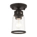 Livex Lighting - 45501-07 - One Light Flush Mount - Lawrenceville - Bronze