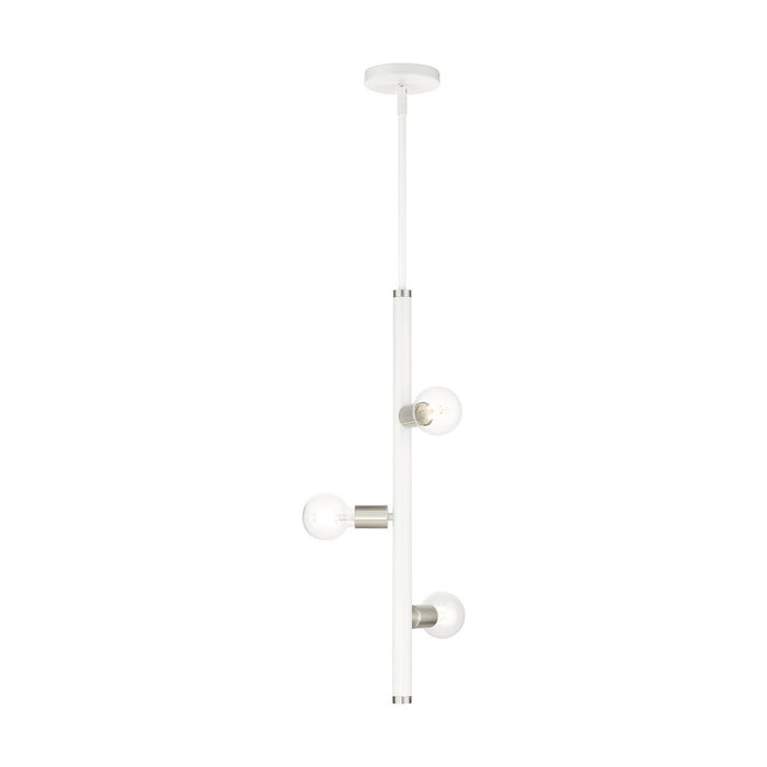 Livex Lighting - 45863-03 - Three Light Pendant - Bannister - White