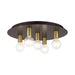 Livex Lighting - 45875-07 - Five Light Flush Mount - Hillview - Bronze