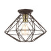 Livex Lighting - 46248-07 - One Light Flush Mount - Geometric - Bronze