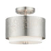 Livex Lighting - 46267-91 - Two Light Semi Flush Mount - Noria - Brushed Nickel