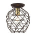 Livex Lighting - 46598-07 - One Light Flush Mount - Geometrix - Bronze