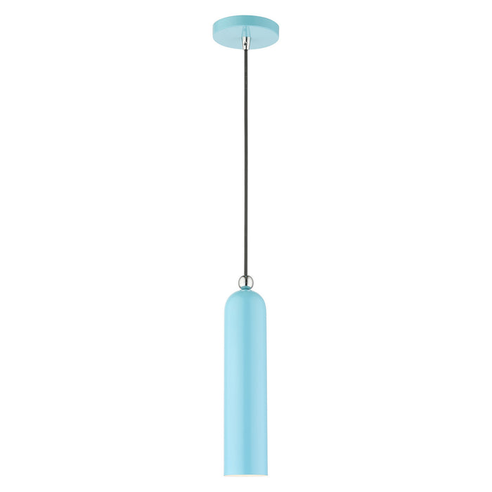 Livex Lighting - 46751-74 - One Light Pendant - Ardmore - Shiny Baby Blue