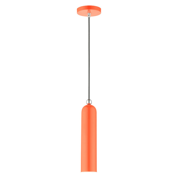 Livex Lighting - 46751-77 - One Light Pendant - Ardmore - Shiny Orange