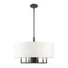 Livex Lighting - 49376-04 - Seven Light Chandelier - Meridian - Black