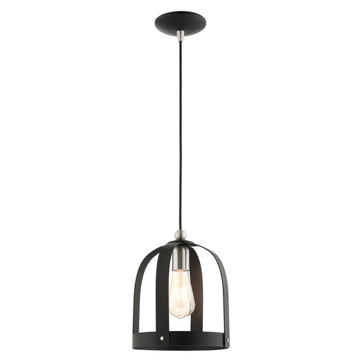 Livex Lighting - 49642-14 - One Light Mini Pendant - Stoneridge - Textured Black