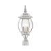 Livex Lighting - 7526-13 - Three Light Outdoor Post Top Lantern - Frontenac - Textured White