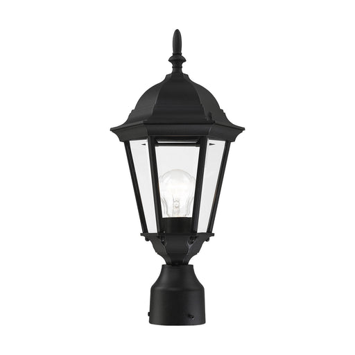 Livex Lighting - 7558-14 - One Light Outdoor Post Top Lantern - Hamilton - Textured Black