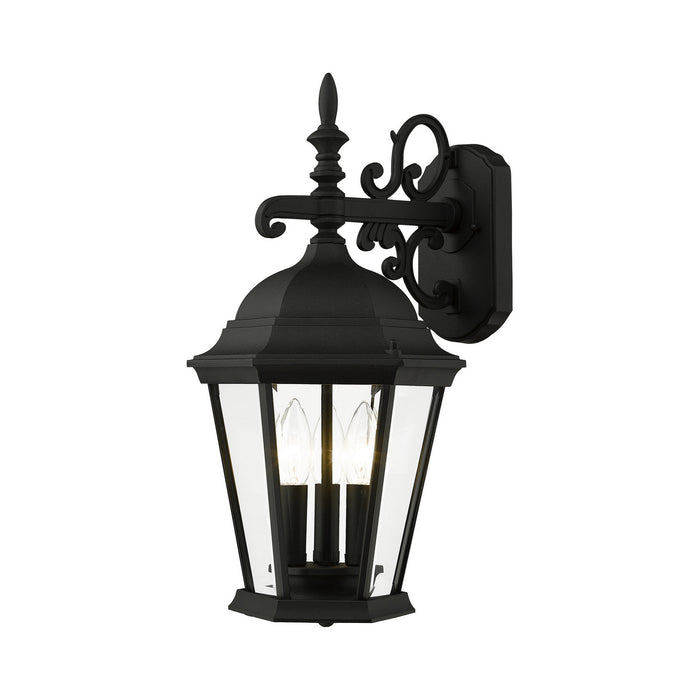 Livex Lighting - 7560-14 - Three Light Outdoor Wall Lantern - Hamilton - Textured Black