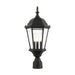 Livex Lighting - 7563-14 - Three Light Outdoor Post Top Lantern - Hamilton - Textured Black