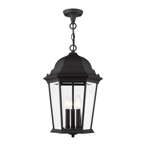 Livex Lighting - 7569-14 - Three Light Outdoor Pendant - Hamilton - Textured Black