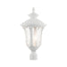 Livex Lighting - 7859-13 - Three Light Outdoor Post Top Lantern - Oxford - Textured White