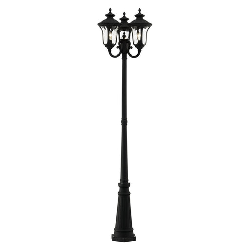 Livex Lighting - 7866-14 - Three Light Outdoor Post Mount - Oxford - Textured Black