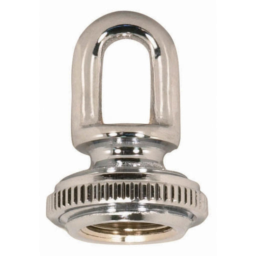 Screw Collar Loop With Ring Polished Chrome