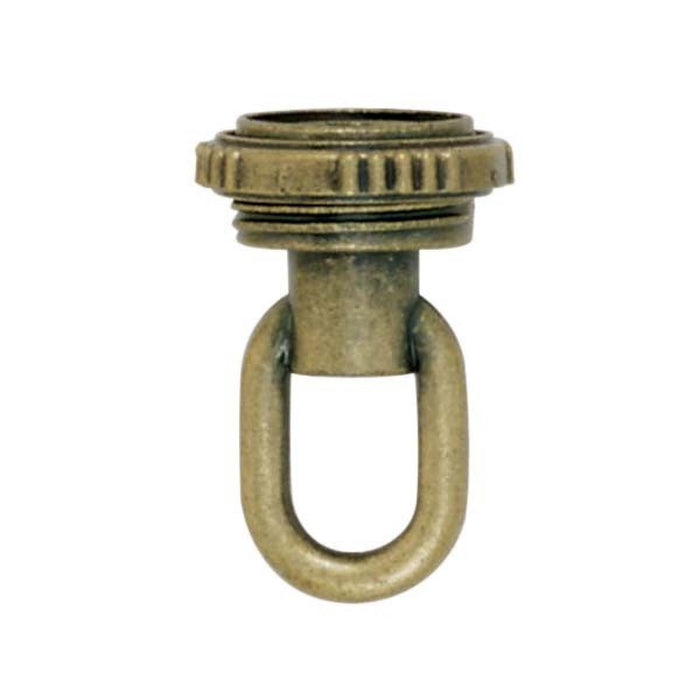 Satco - 90-2352 - Screw Collar Loop With Ring - Antique Brass