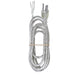 Satco - 90-2403 - Cord Set - Clear Silver