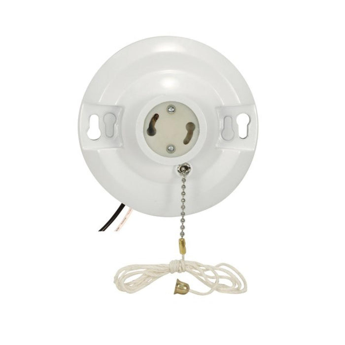 Satco - 90-2470 - On-Off Pull Chain Ceiling Receptacle - Not Specified