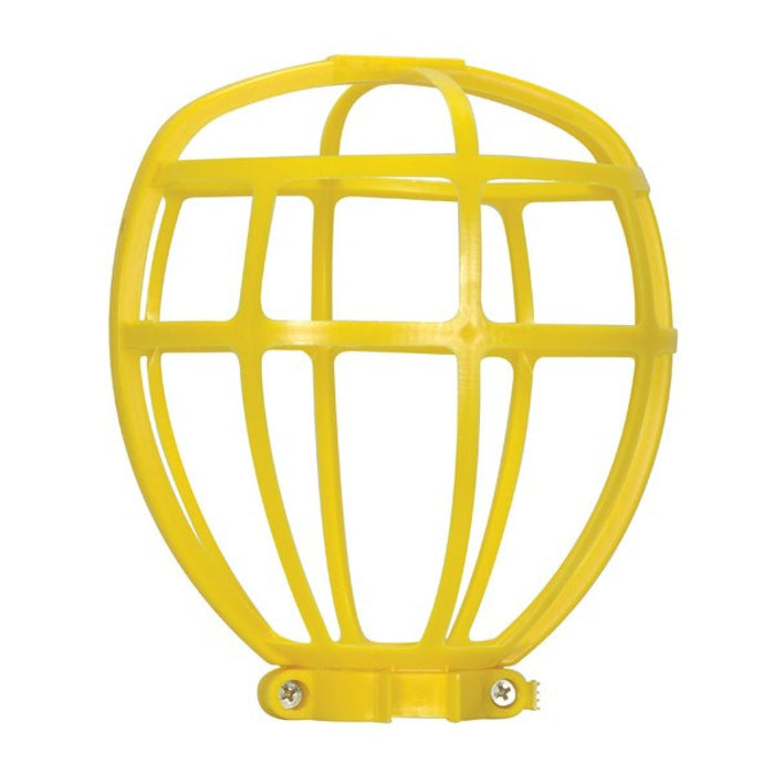 Satco - 90-2612 - Trouble Light Plastic Cage Suitable For Outdoor - Yellow