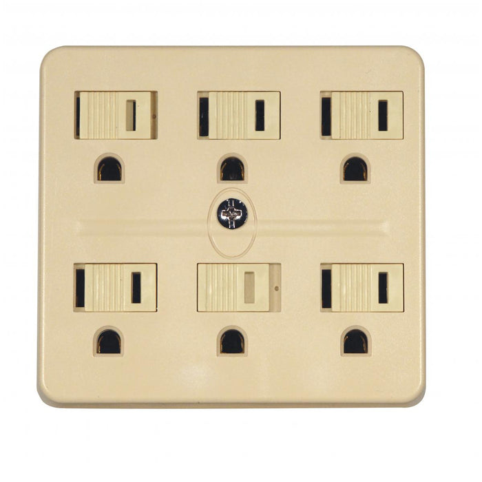 Satco - 90-2630 - Grounded Adapter - Ivory