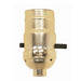 Satco - 90-410 - On-Off Push Thru Socket - Brite Gilt