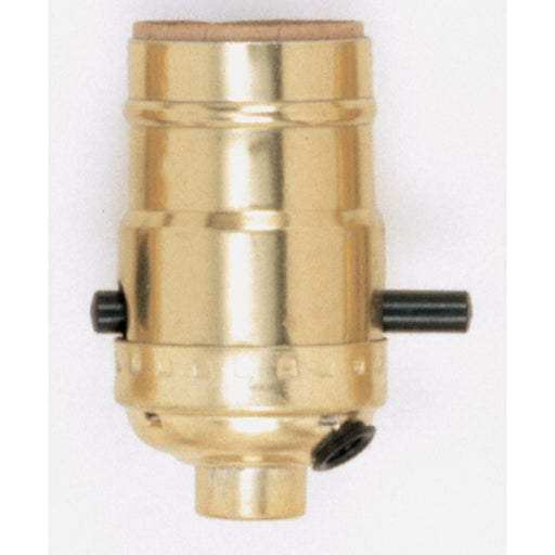 Satco - 90-418 - On-Off Push Thru Socket - Brite Gilt