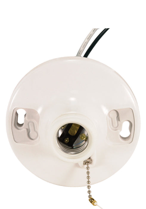 Phenolic On-Off Pull Chain Ceiling Receptacle-Utility-Satco-Lighting Design Store