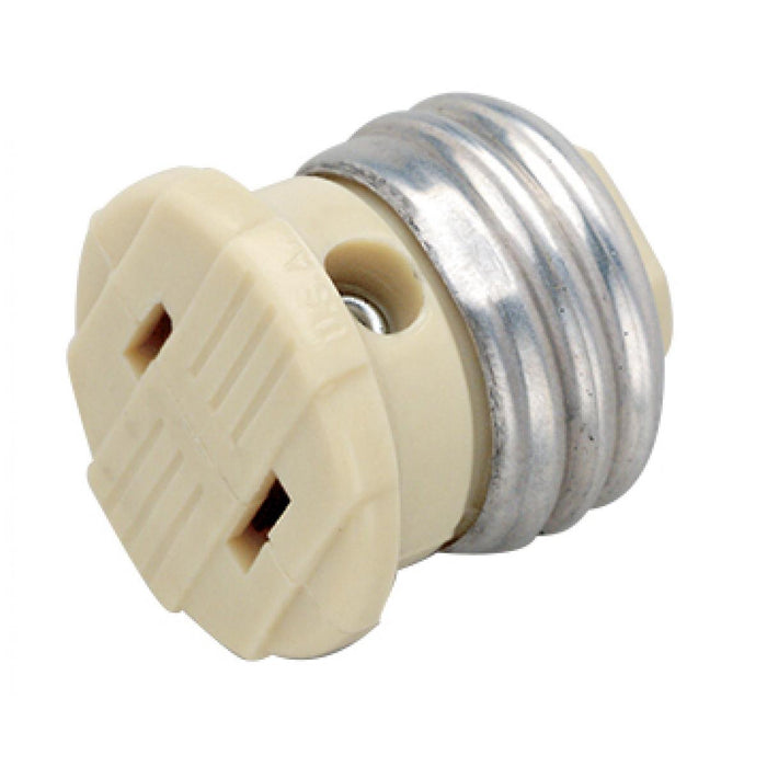 Satco - 90-546 - Socket Plug Adapter - Ivory