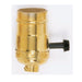 Satco - 90-868 - On-Off Turn Knob Socket - Polished Brass