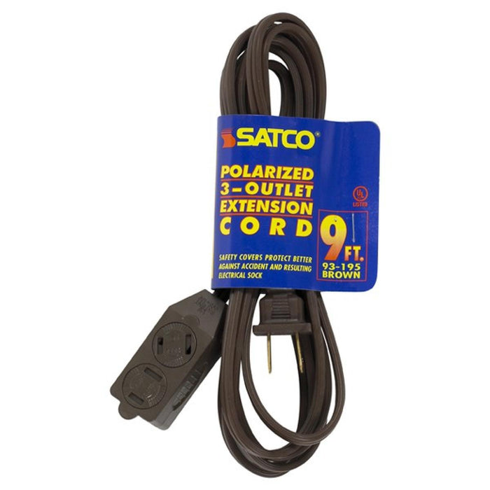 Satco - 93-195 - Extension Cord - Brown
